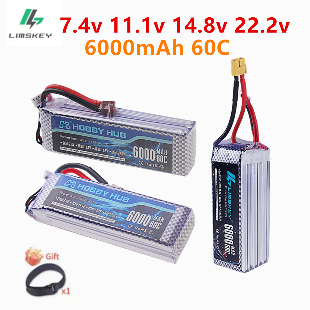 7.4V 11.1V 14.8V 22.2V 6000mAh - 4S Lipo Battery 14.8V 6000Mah 评论和价格