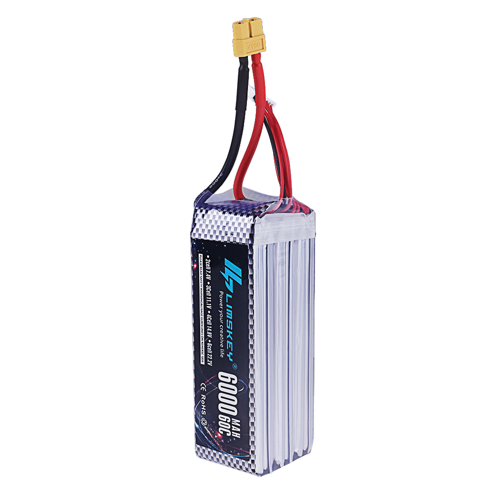7.4V 11.1V 14.8V 22.2V 6000mAh - 4S Lipo Battery 14.8V 6000Mah 评论和价格